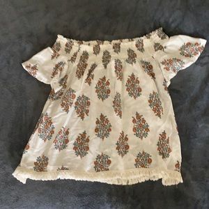 Off the shoulder floral top